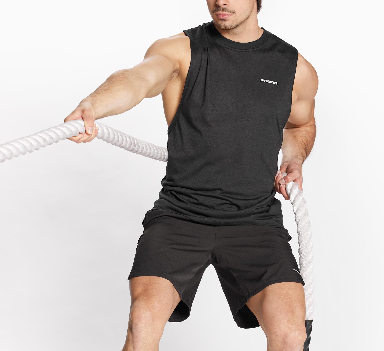 Gift the Staple Men Tank Top in classic black - a versatile piece every fitness enthusiast would love to have.
